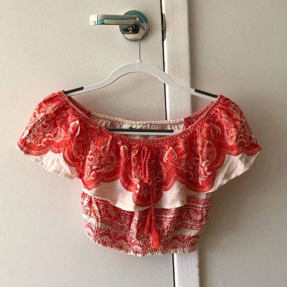 Cropped Off The Shoulder Summer Top